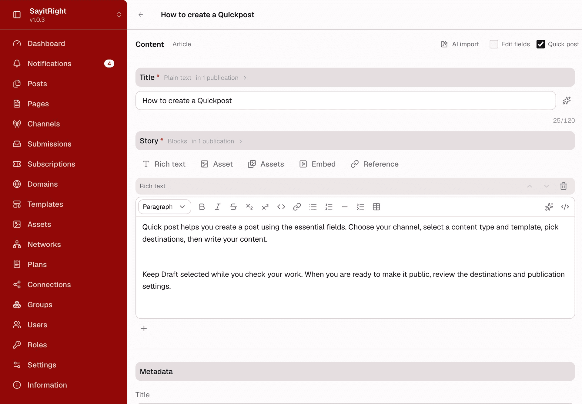 How SayitRightnet works — site screenshot